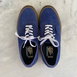 Vans ultracrush pro blue suede skateboarding shoes